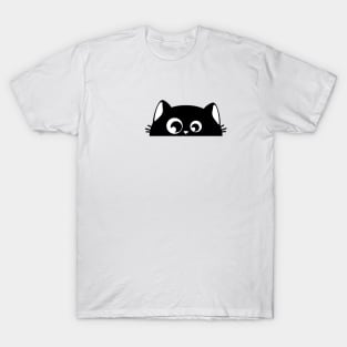 Black kitty hiding T-Shirt